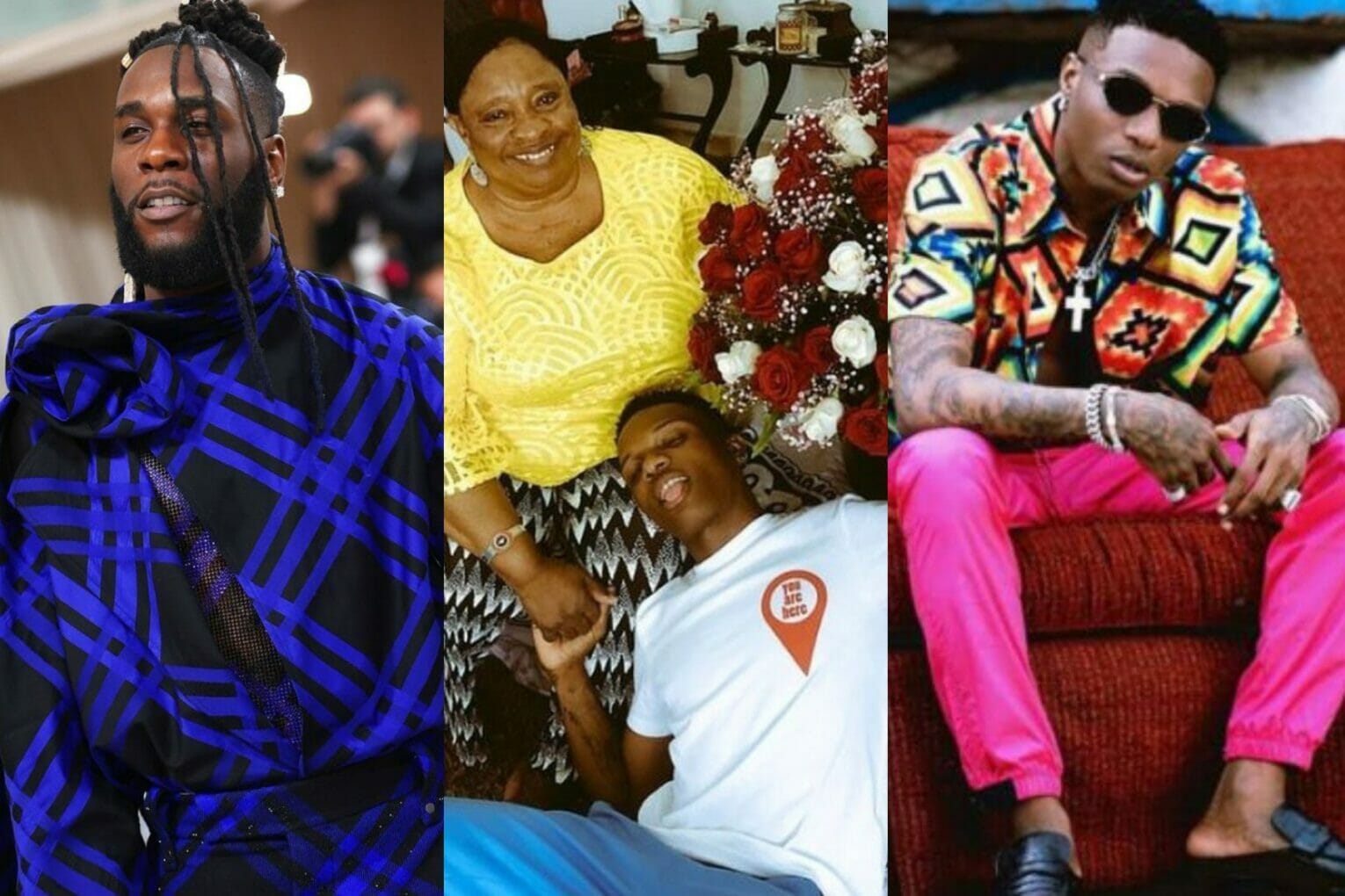 Burna Boy pays respect to Wizkid's mother