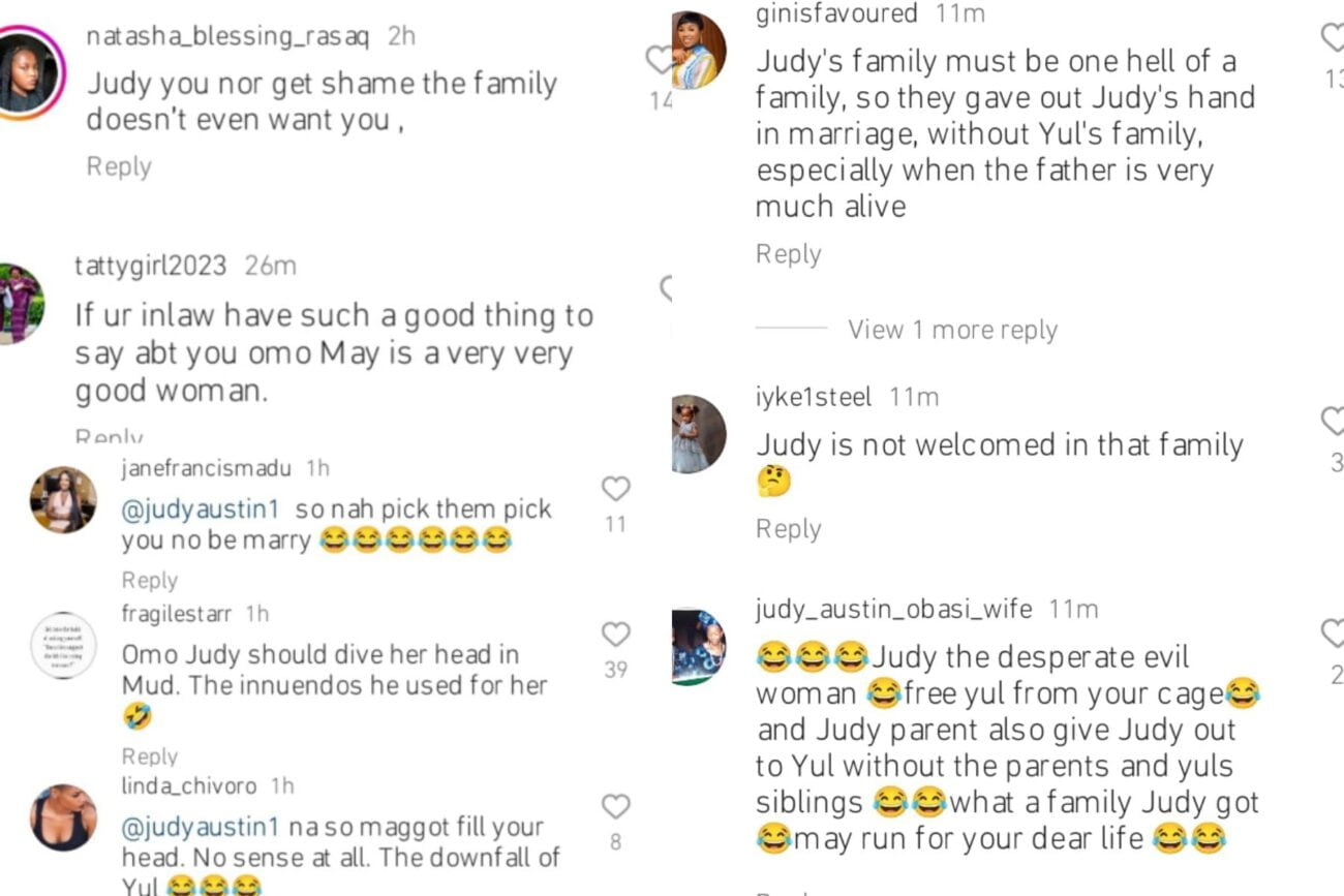 Reactions as Pete Edochie distances self from Judy Austin