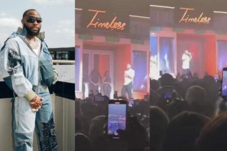 Davido pays respect to Mohbad at Manchester show