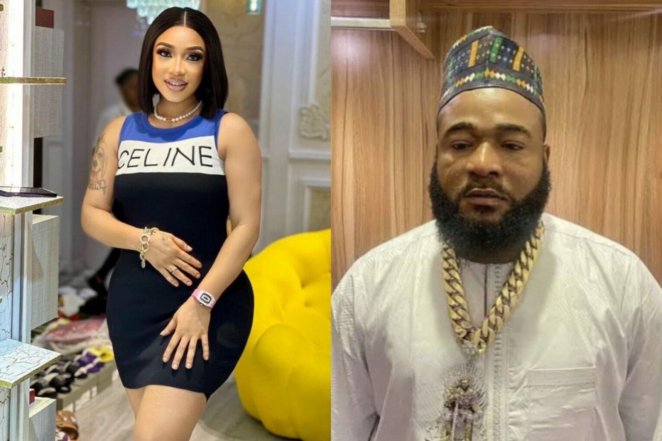 Tonto Dikeh drags Sam Larry for following her on Instagram