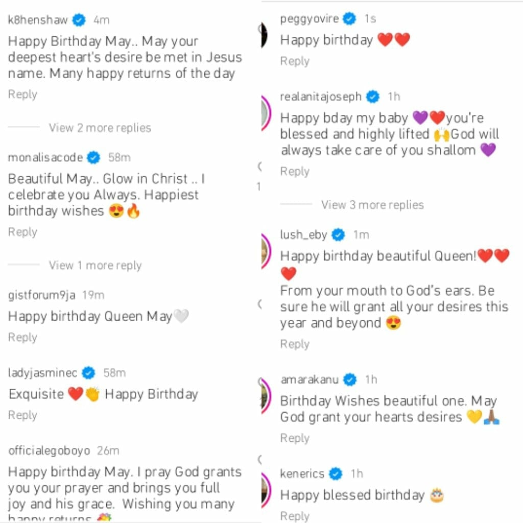 Celebrities celebrate May Edochie on her birthday