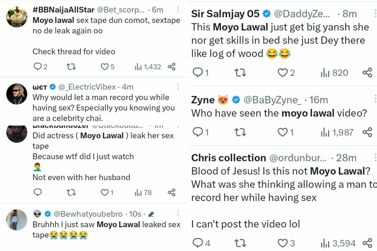 Mixed reactions trail Moyo Lawal sex tape