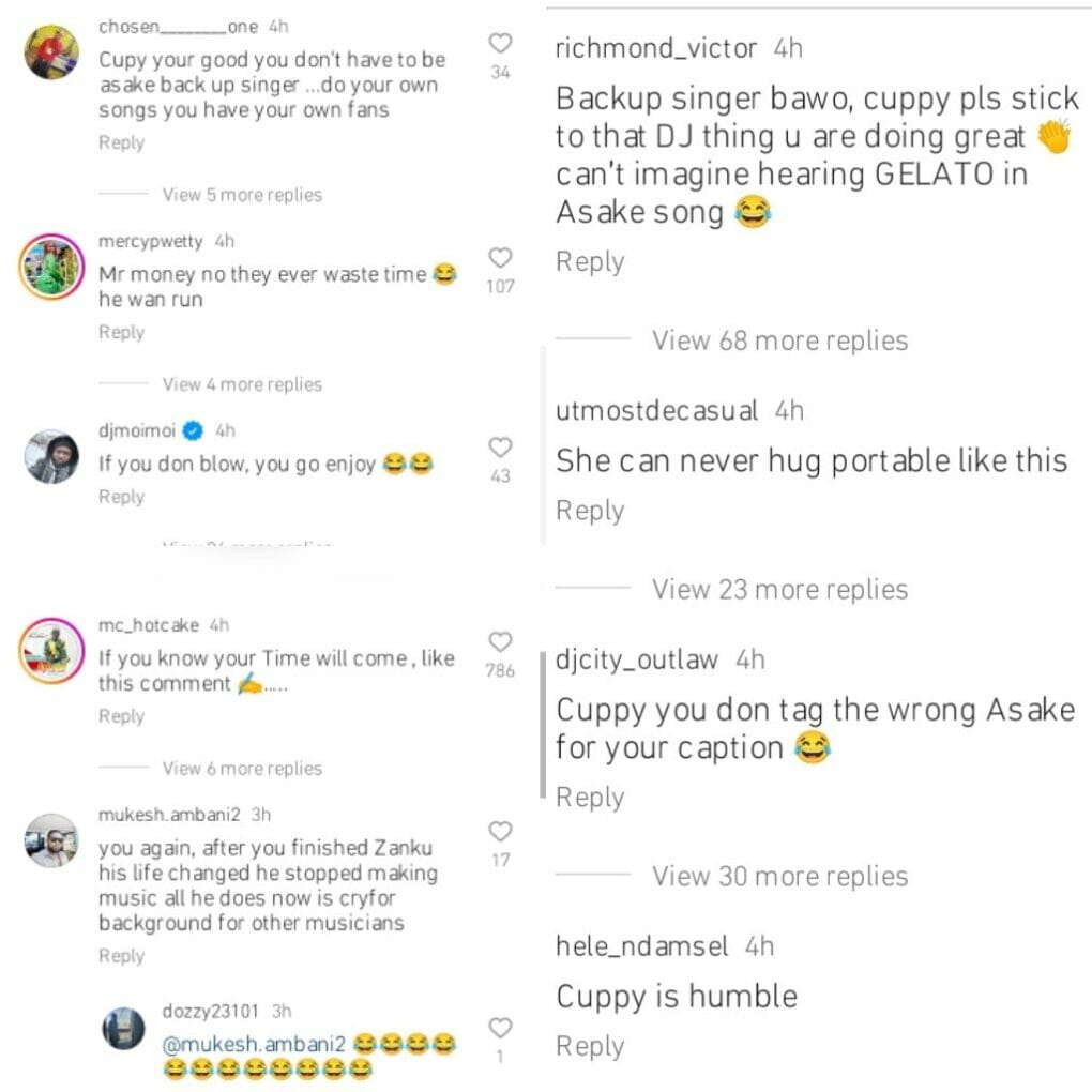 DJ Cuppy stirs reactions over her desire to become Asake's backup singer