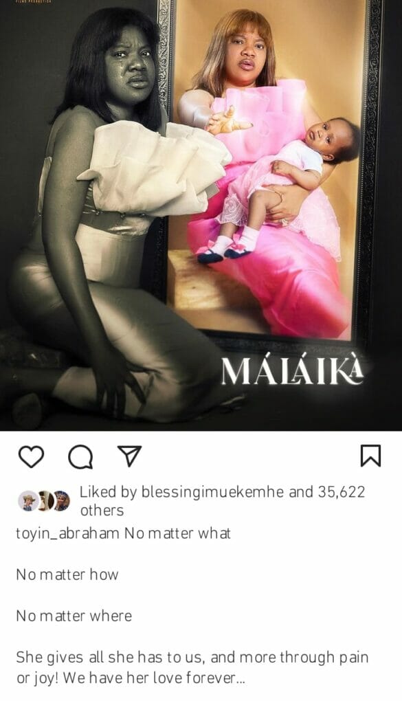 Toyin Abraham teases her new movie Malaika