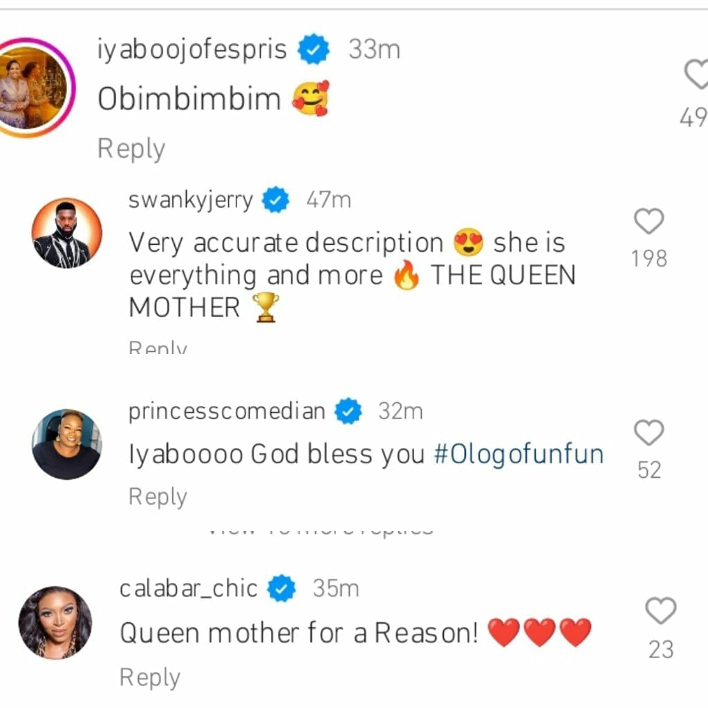 Iyabo Ojo receives praises from Princess Comedian and others