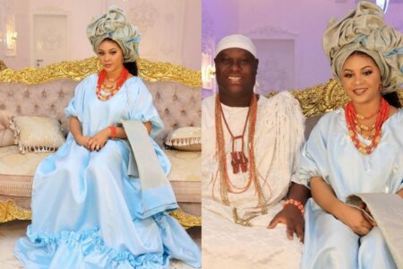 Olori Tobi and Ooni celebrate 1st wedding anniversary