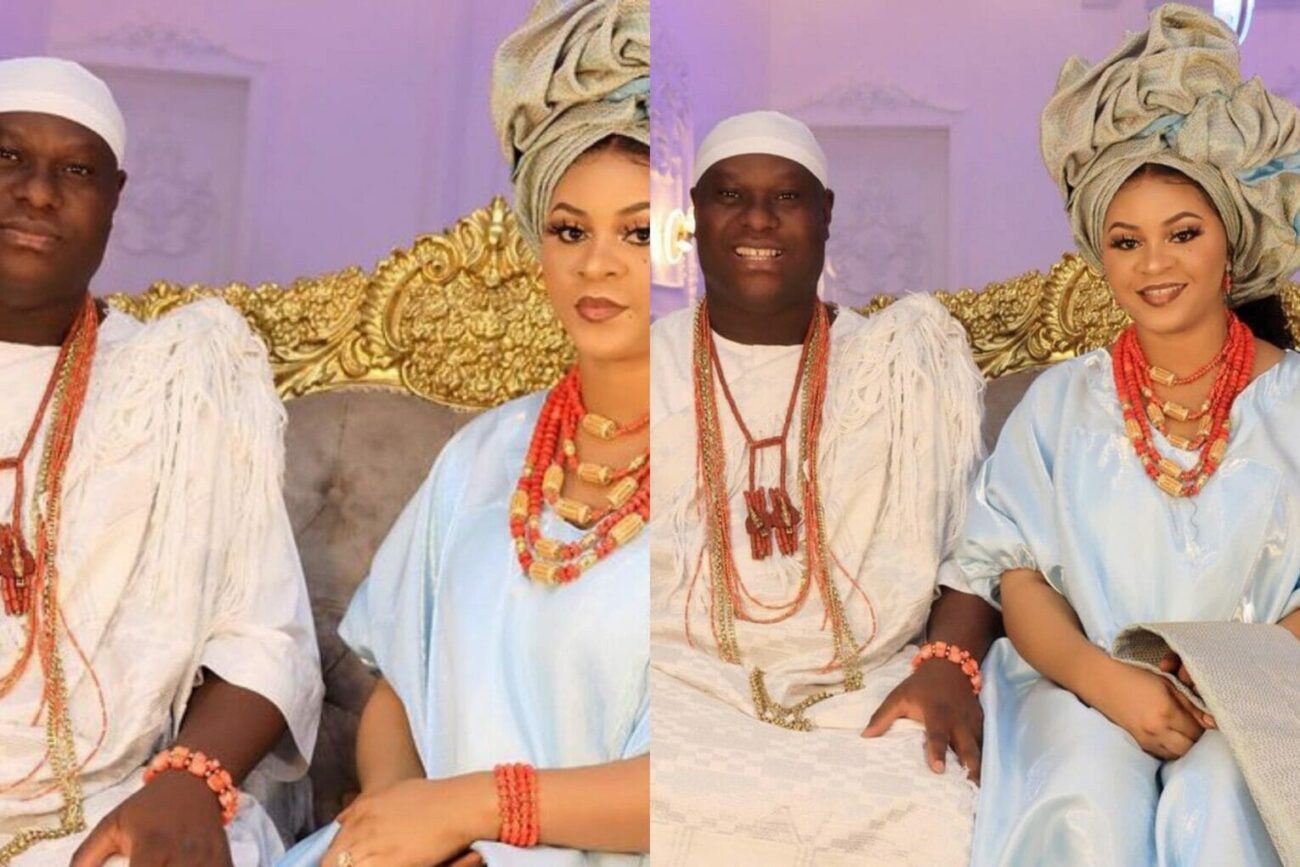 Olori Tobi and Ooni celebrate 1st wedding anniversary