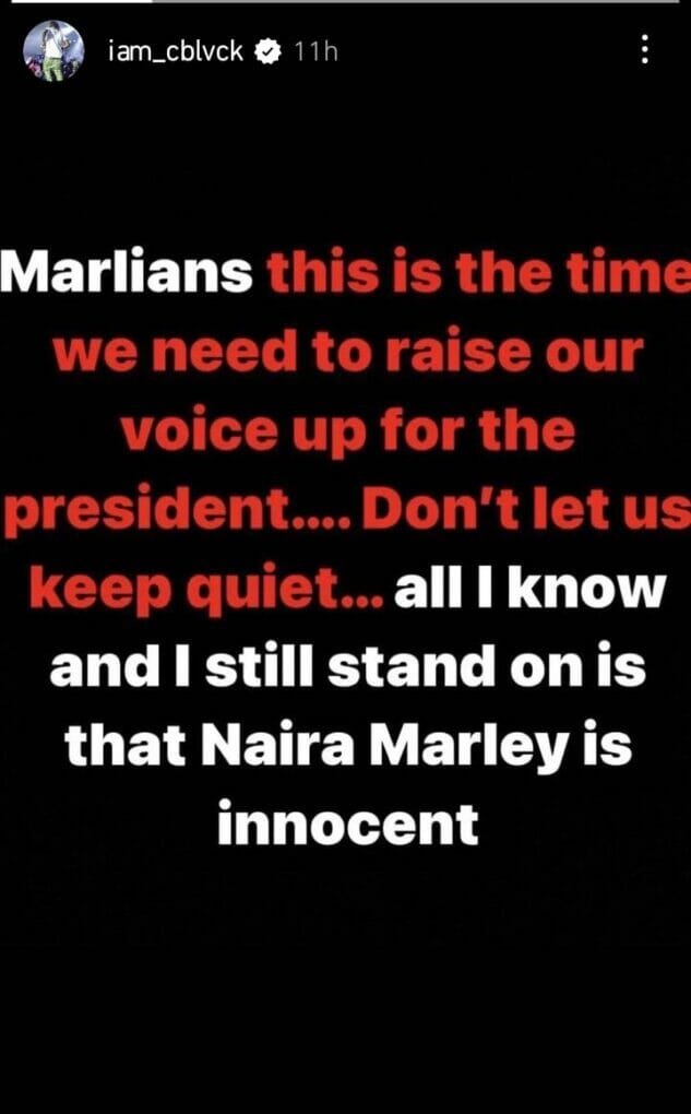 C Black urges the public to raise their voices for Naira Marley