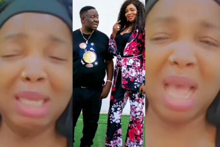 Mr Ibu's wife shares video of herself crying