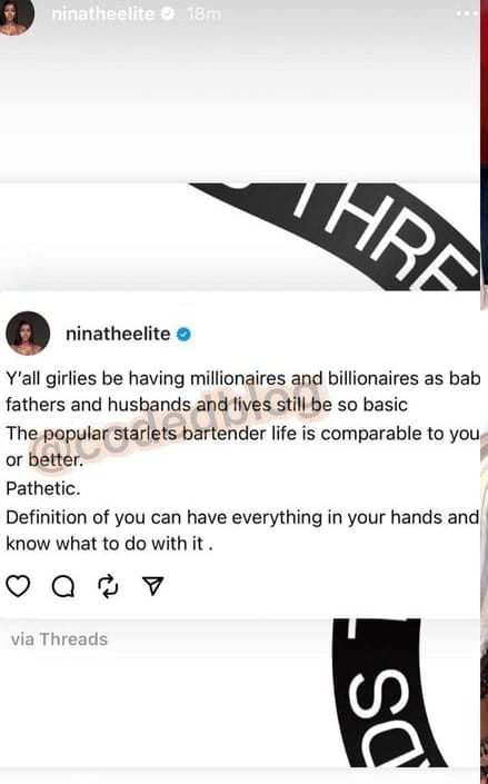 Anita Brown shades Chioma over her basic life