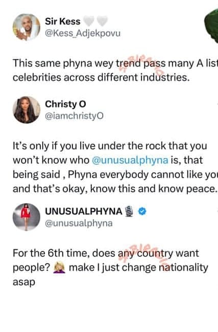Christy O slams Davido over Phyna