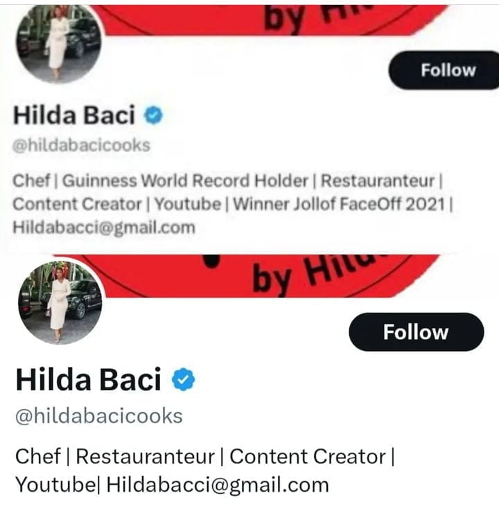 Hilda Baci explains why she updated her bio after being dethroned