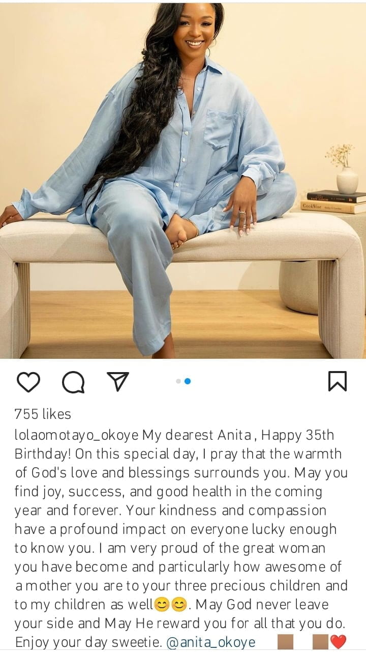 Lola Omotayo celebrates Anita Okoye on her 35th birthday