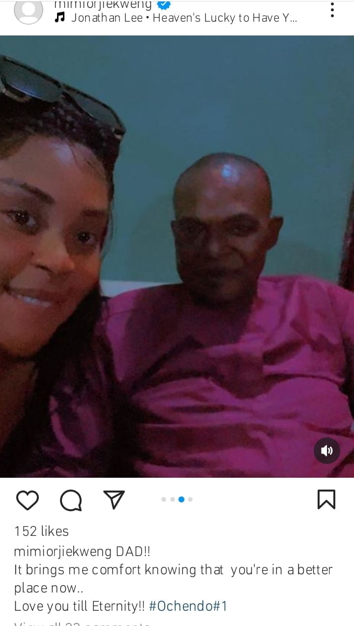 Mimi Orjiekwe loses father