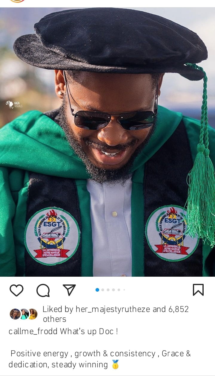 Frodd bags doctorate degree