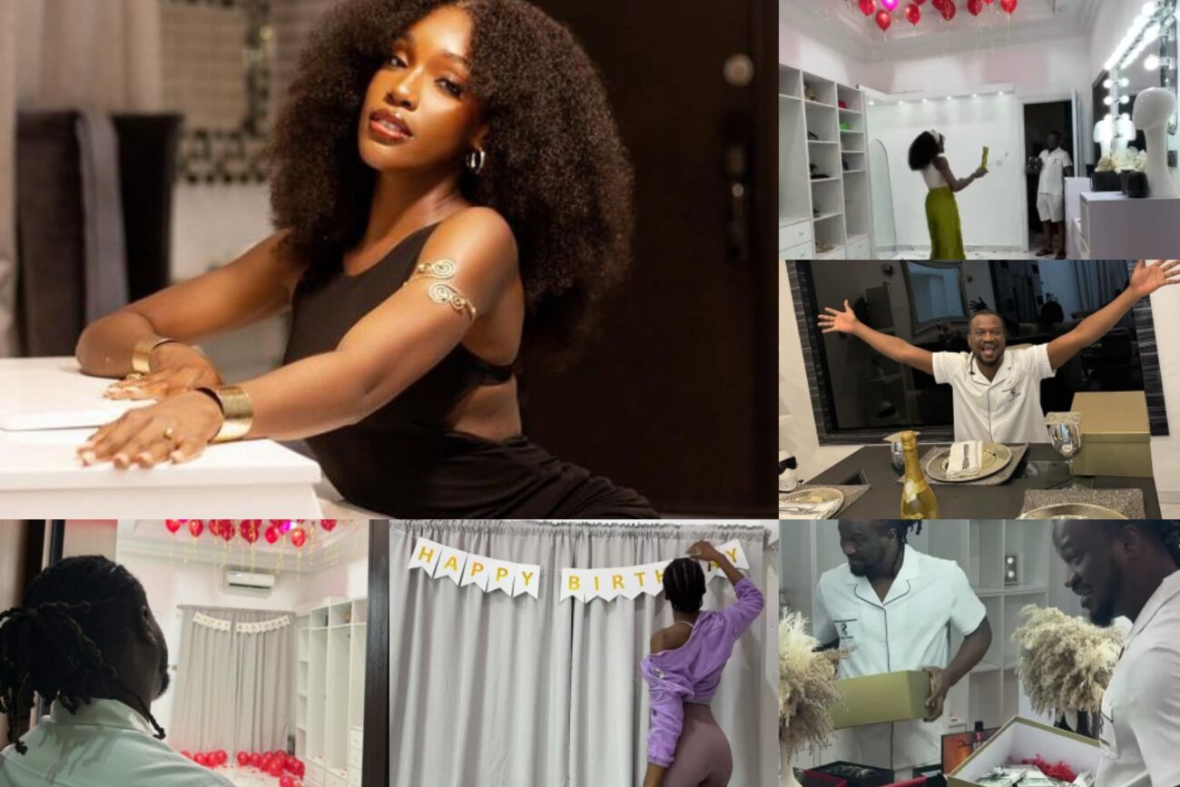 Ivy Ifeoma throws surprise birthday for her husband