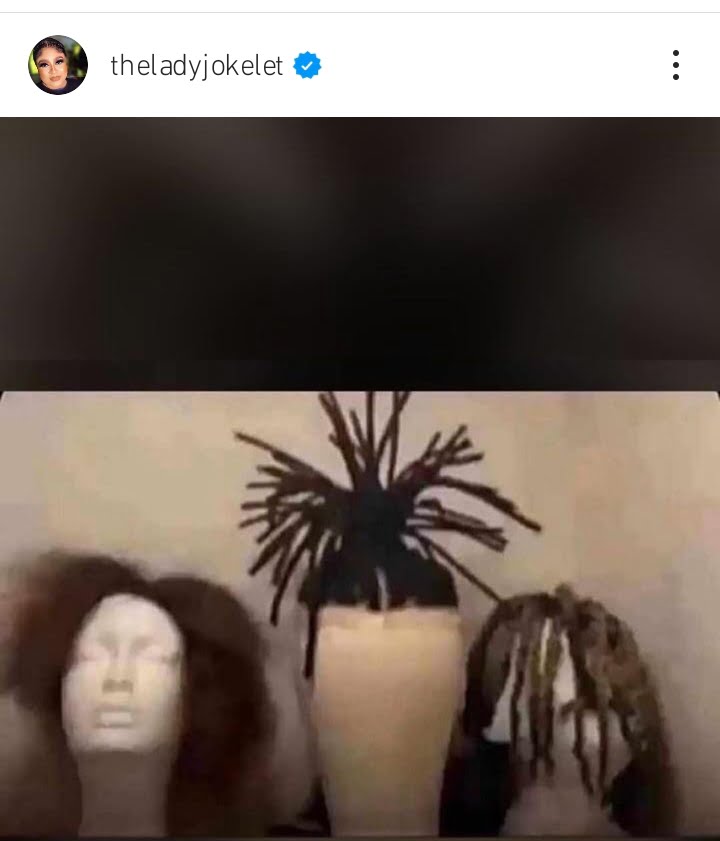 Joke Jigan husband gifts her wigs worth 3.8million