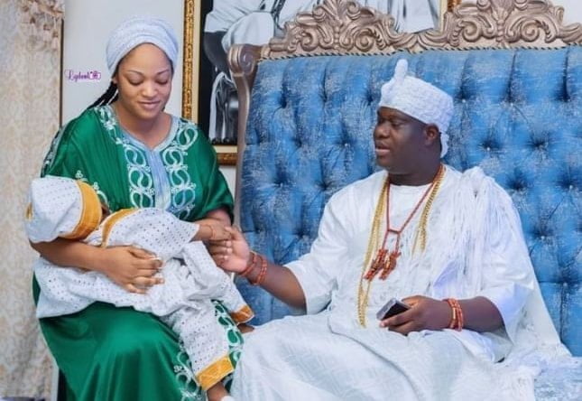 Ooni and Queen Naomi at son's birthday
