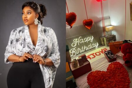 Biodun Okeowo's man surprises her on her birthday
