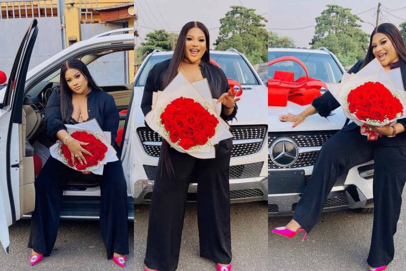 Nkechi Blessing buys herself a Christmas car
