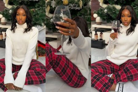 Ivy Ifeoma flaunts ring in Christmas photos