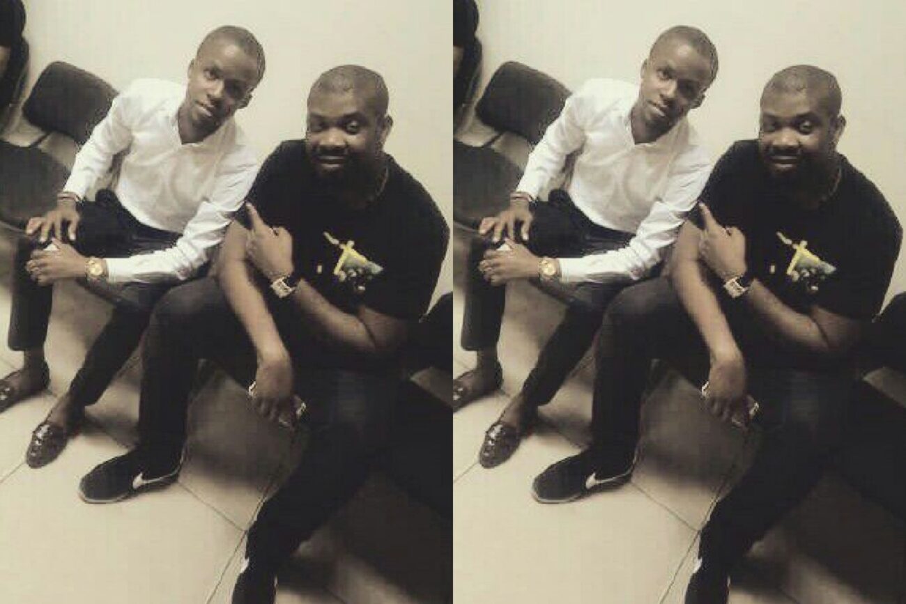 Throwback photo of Omah Lay and Don Jazzy