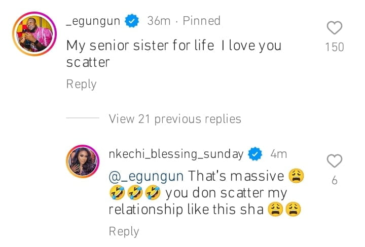 Nkechi Blessing apologises to boyfriend over video with Xxssive