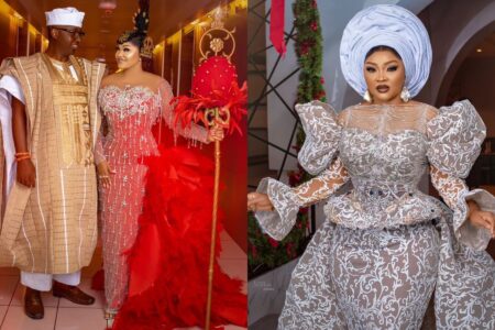 Kazim Adeoti pens note to wife, Mercy Aigbe following premiere of Ada Omo Daddy