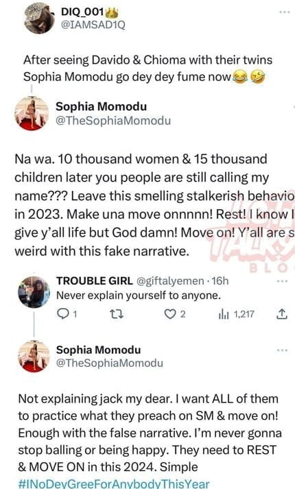 Sophia Momodu slams Davido's fan 