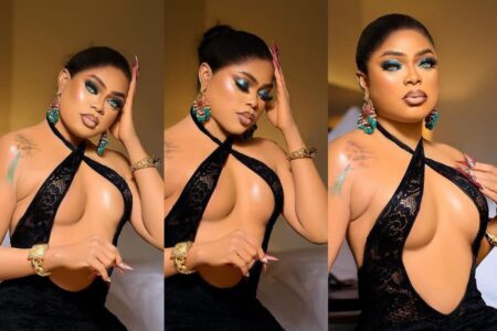 Bobrisky shows off his new boobs in sultry photos