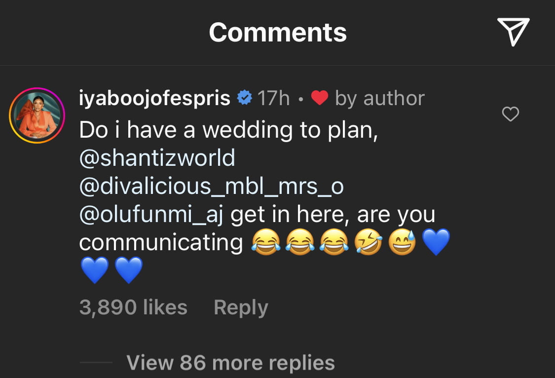 Iyabo Ojo's comment
