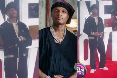 Netizens react to Wizkid's appearance at Bob Marley premiere