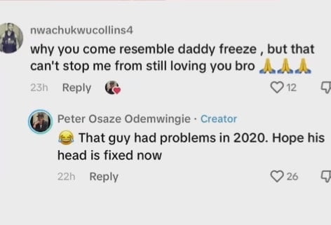 Osaze Odemwingie shades Daddy Freeze