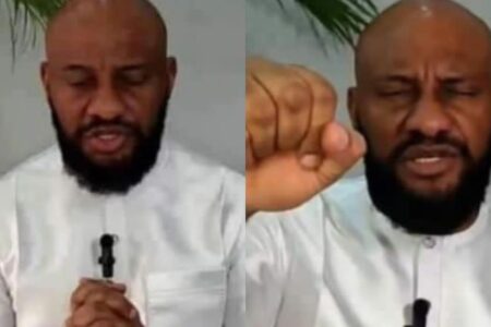Yul Edochie speaks as lady gets healed during his online service