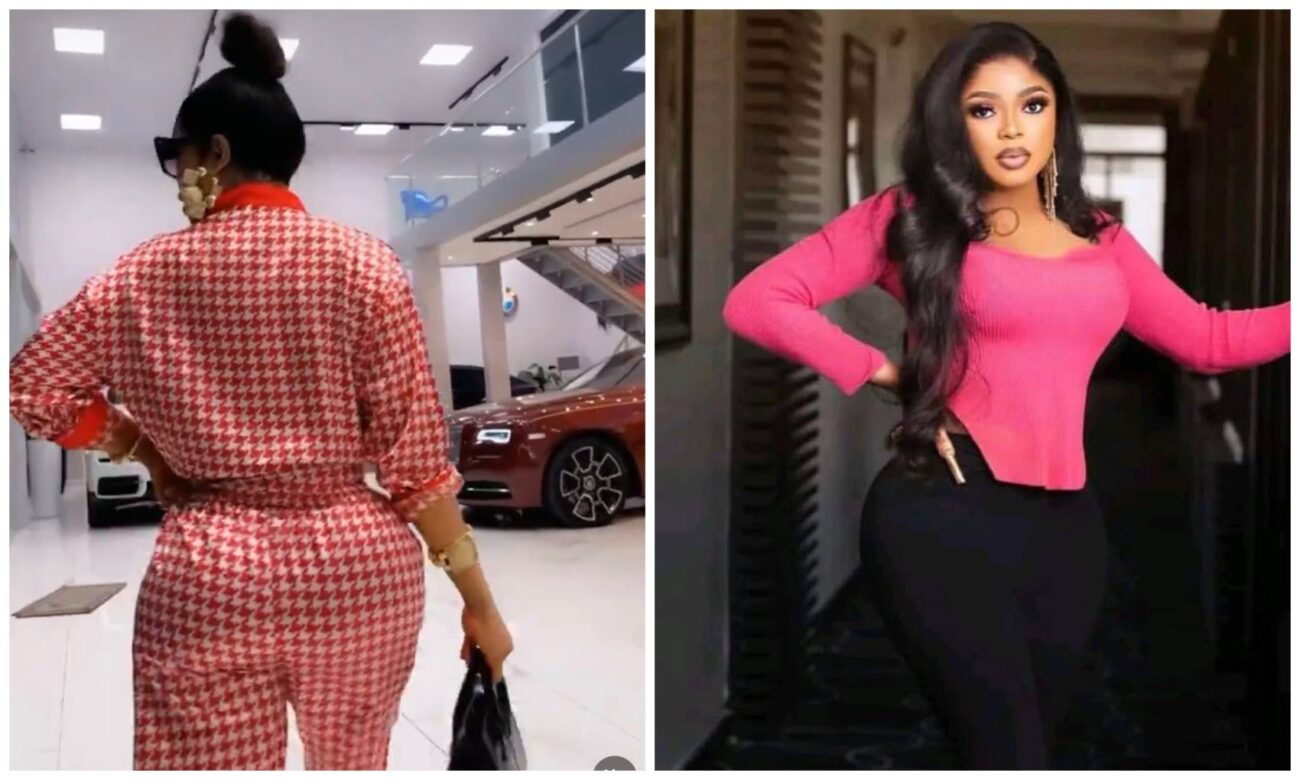 Bobrisky flaunts his body in new post and fans react.
