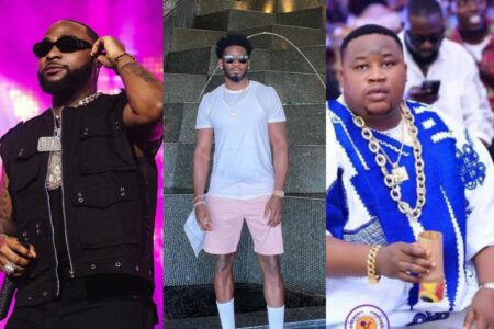 Davido reacts as Cubana Chief Priest weighs into beef with Tee Billz