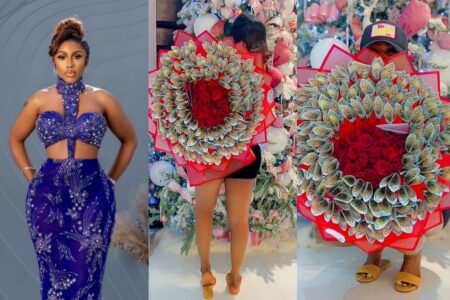 Mercy Eke appreciates lover over dollar bouquet