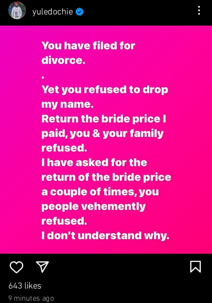 Yul Edochie demands return of May Edochie's bride price 