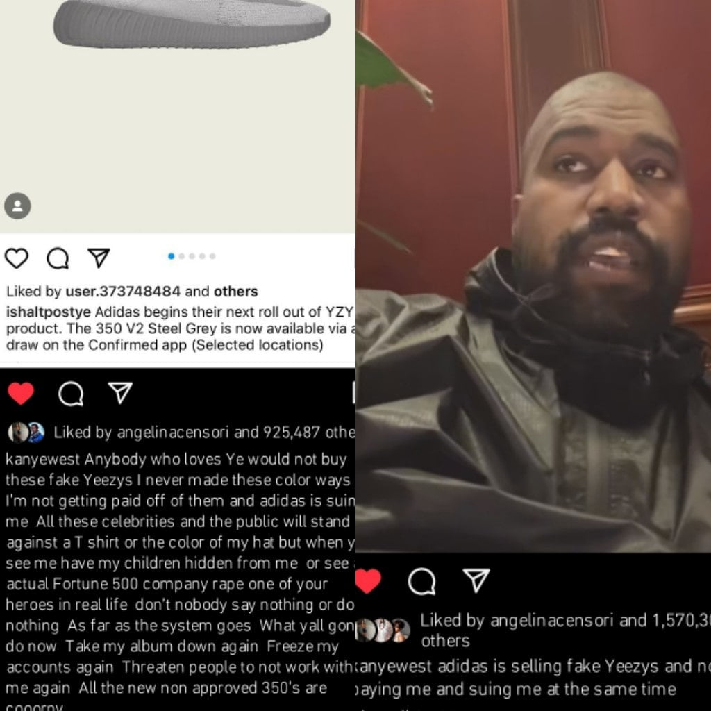 Kanye West drags Adidas 
