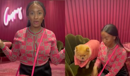 DJ Cuppy joins viral of course challenge