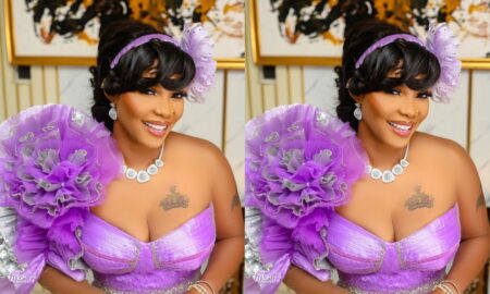 Iyabo Ojo gets mixed reactions over her comment about Lizzy Anjorin's husband's land grabbibg saga.