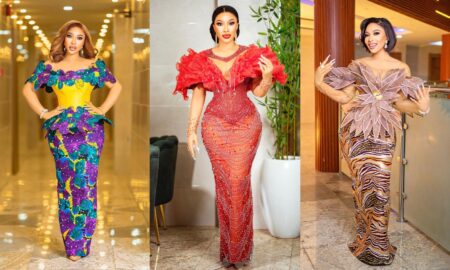 Tonto Dikeh's best traditional outfit looks.