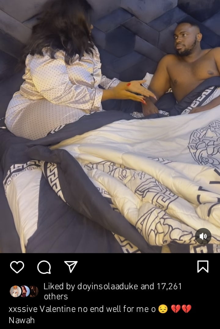 Nkechi Blessing's boyfriend says his Valentine didn't end well