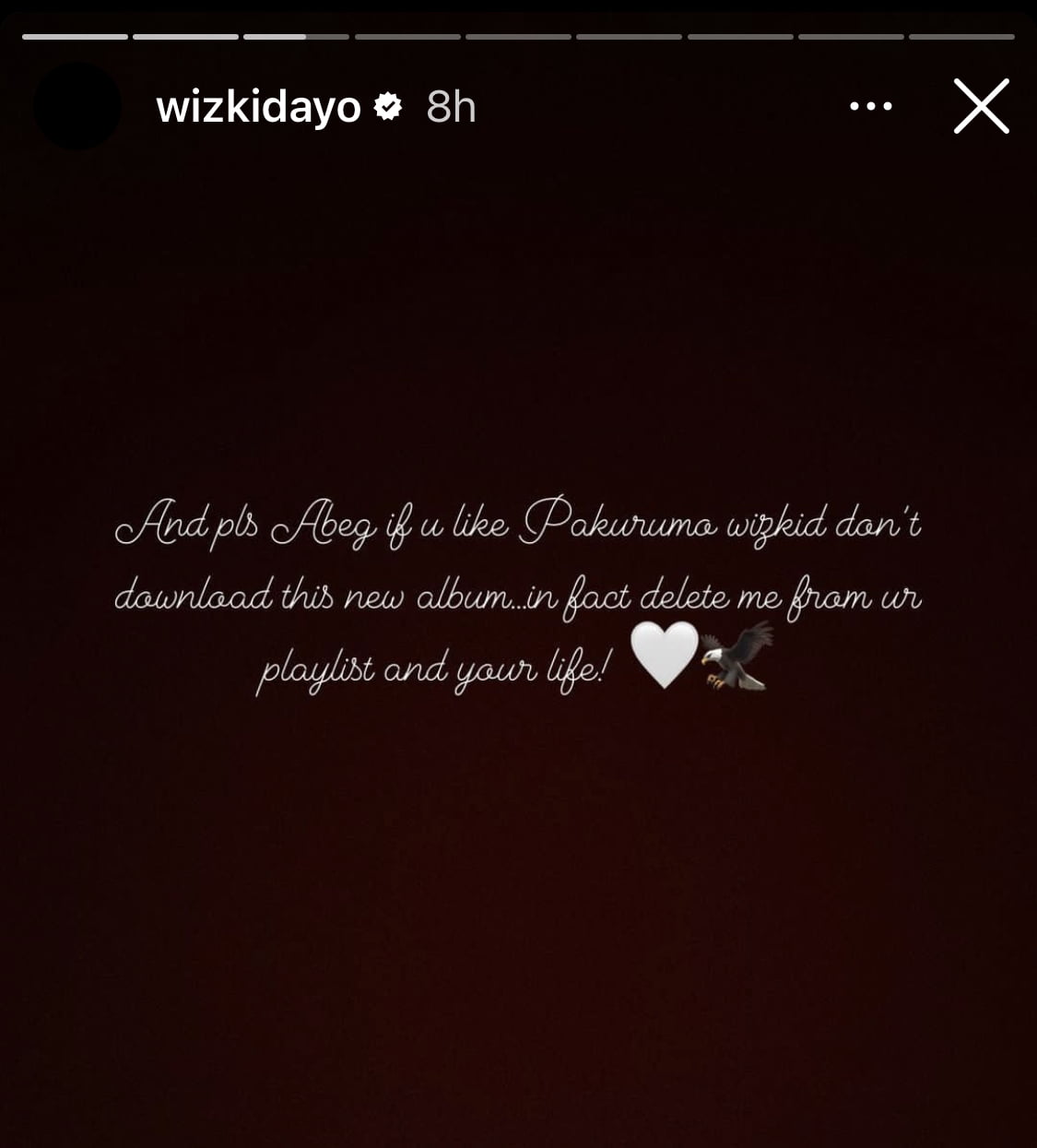 Wizkid cautions fans who are stuck on his old style of music to not download his upcoming album.