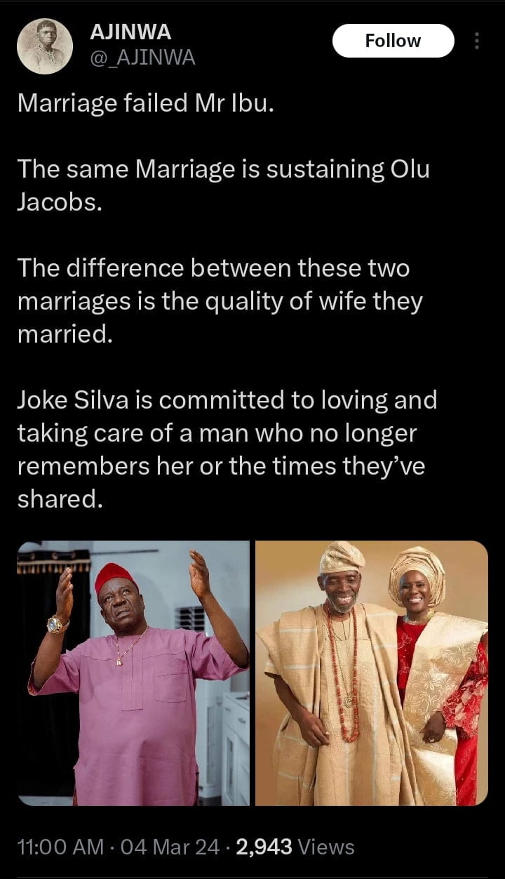 Man says marriage failed Mr Ibu