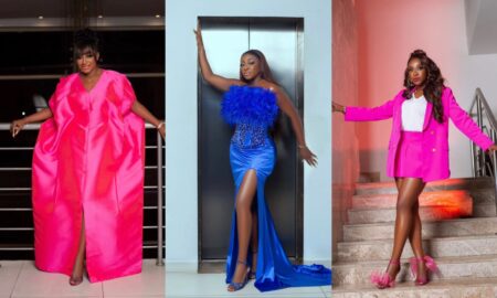 Ini Edo and bright and beautiful outfits.