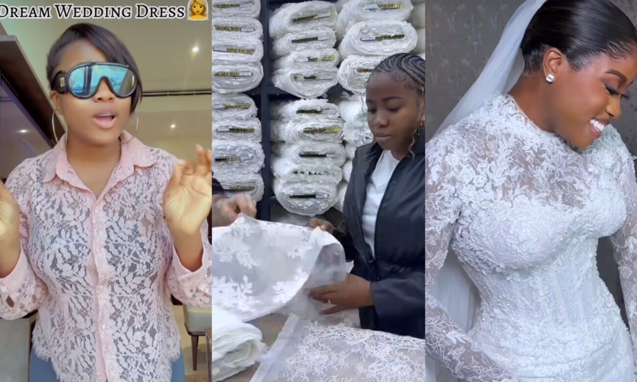 Veekee James shares how she made her wedding dress from scratch.
