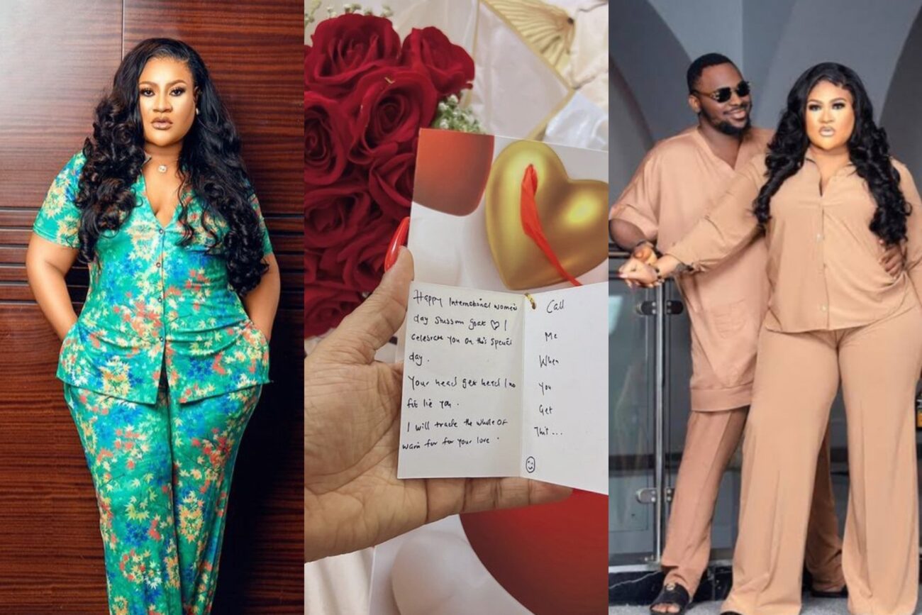 Nkechi Blessing receives surprise from boyfriend on International Women's Day