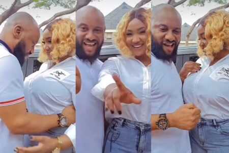 Yul Edochie and Judy Austin sends message to those writing negative stories about them