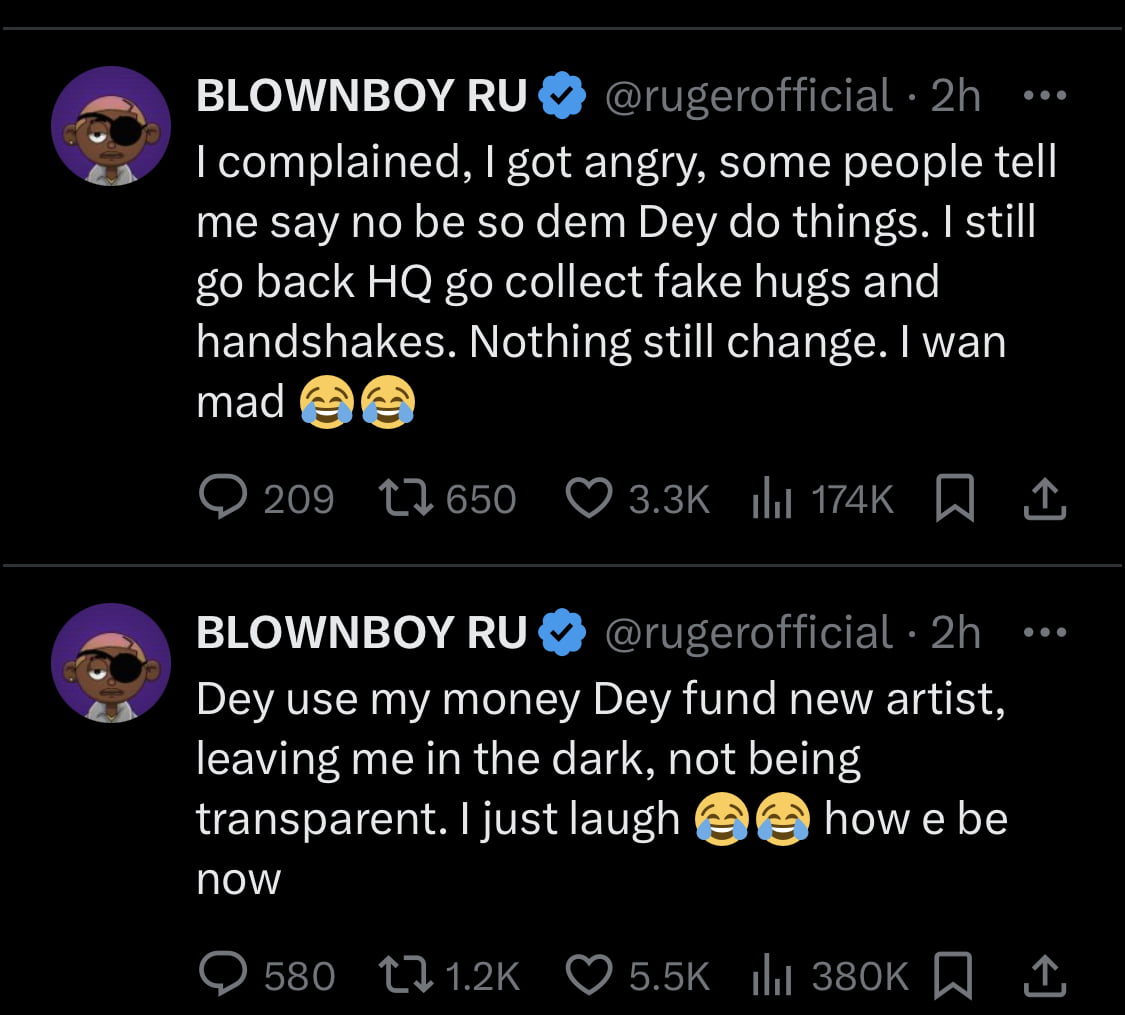 Ruger explains why he left his former record label.